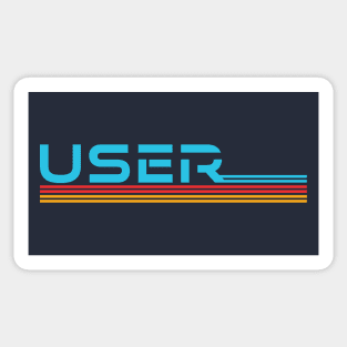 User (retro) Sticker